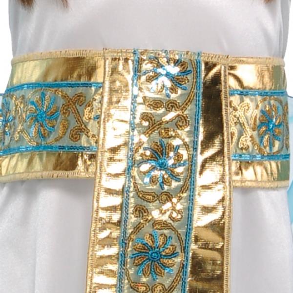 Amscan Cleopatra Costume Age 4-6 Years Includes Headdress and Collar Gold White