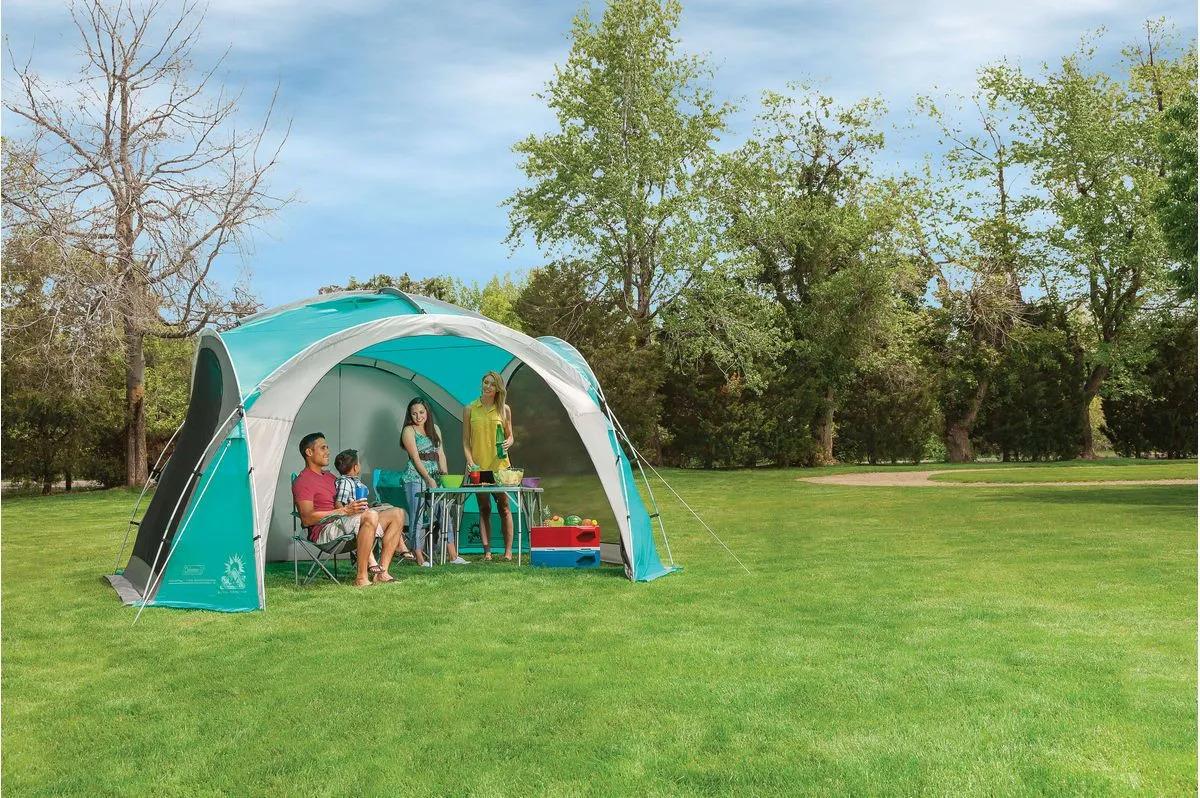 Coleman Event Dome L Shelter 3.65m with  4 Screen Walls and  2 Doors