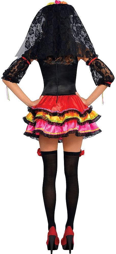 Women's Day Of The Dead Senorita Skeleton Costume XL 16-18