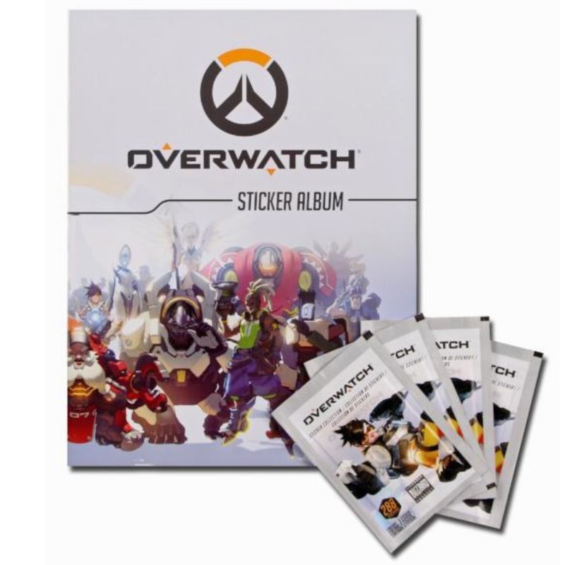 Overwatch Sticker Book Starter Pack Album Including 4 Sticker Packs
