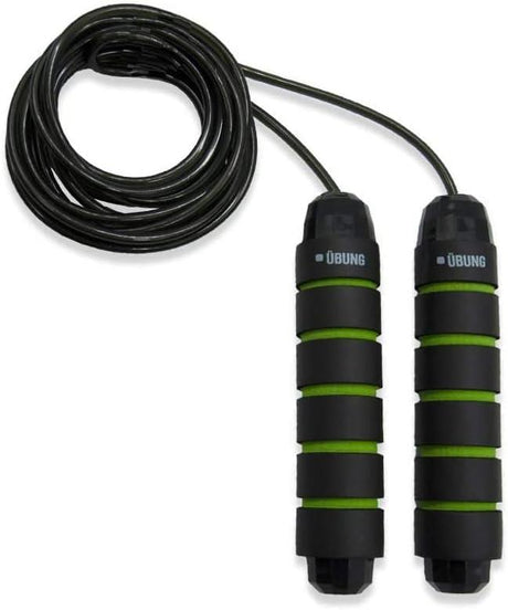 UBUNG Skipping Rope Fitness Jump Rope with Tangle Free  Adjustable Length with Foam Handles Green