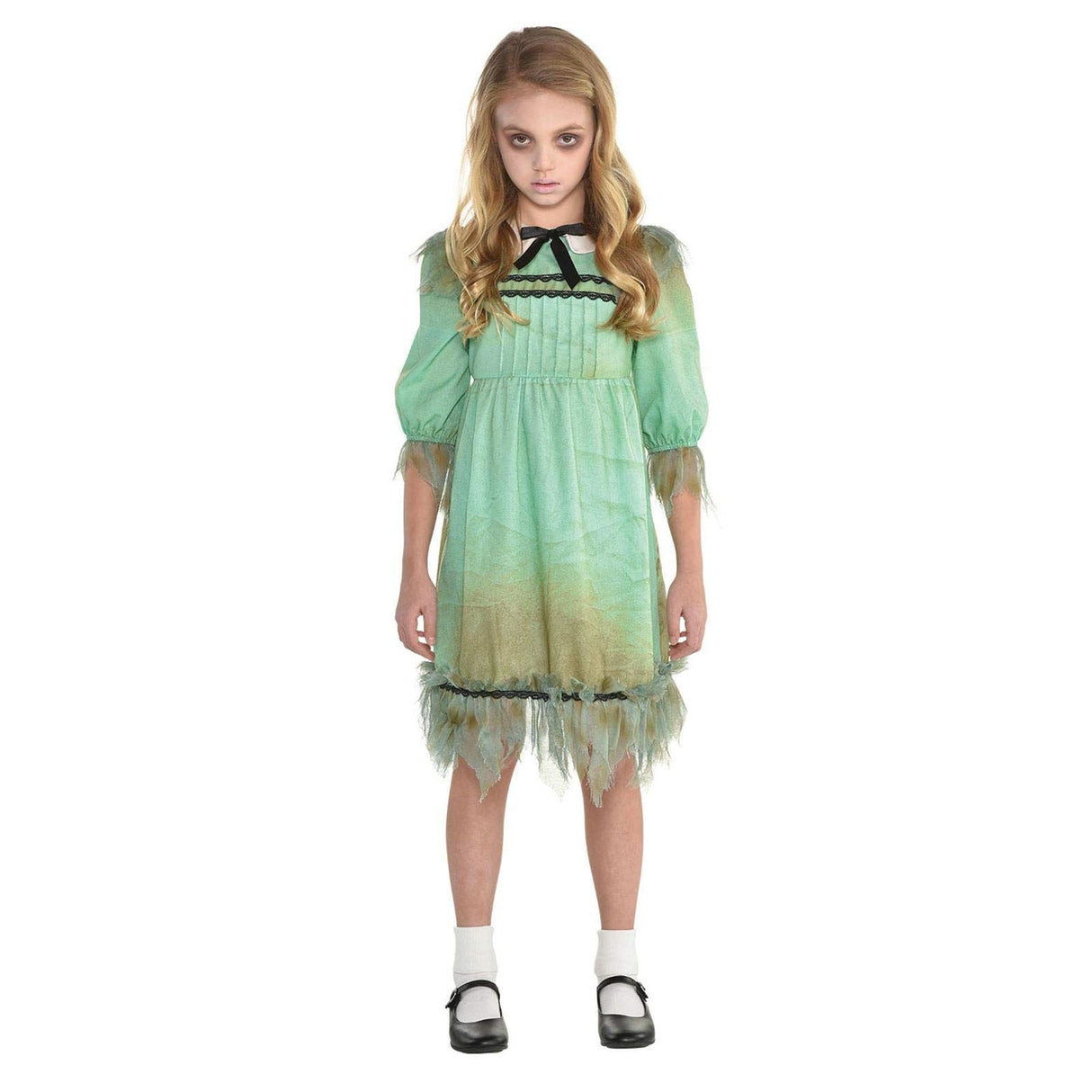 Childs Frightening Creepy Girl Halloween Costume - 6-8 Years
