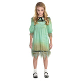 Childs Frightening Creepy Girl Halloween Costume - 6-8 Years