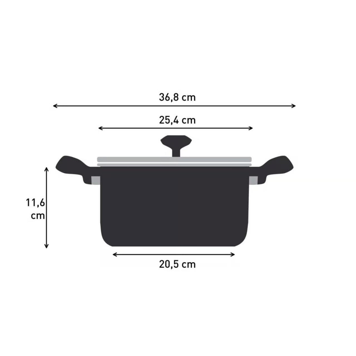 Tefal So Recycled Pot Thermo Fusion Efficient Induction Technology 24cm  4.6 Litres