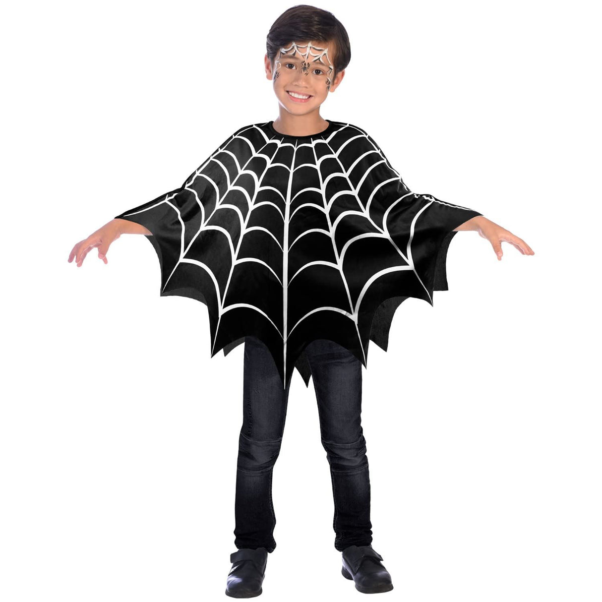 Child Amscan Spiderweb Spider Web Poncho Costume - One size