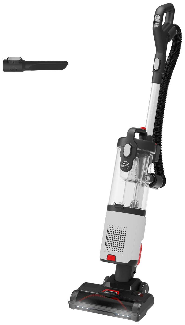 Hoover HL410HM Upright Bagless Push & Lift Vacuum Cleaner 2.5L Grey Red