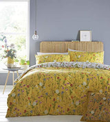 Furn Fleura Duvet Cover Set - Yellow - Super King