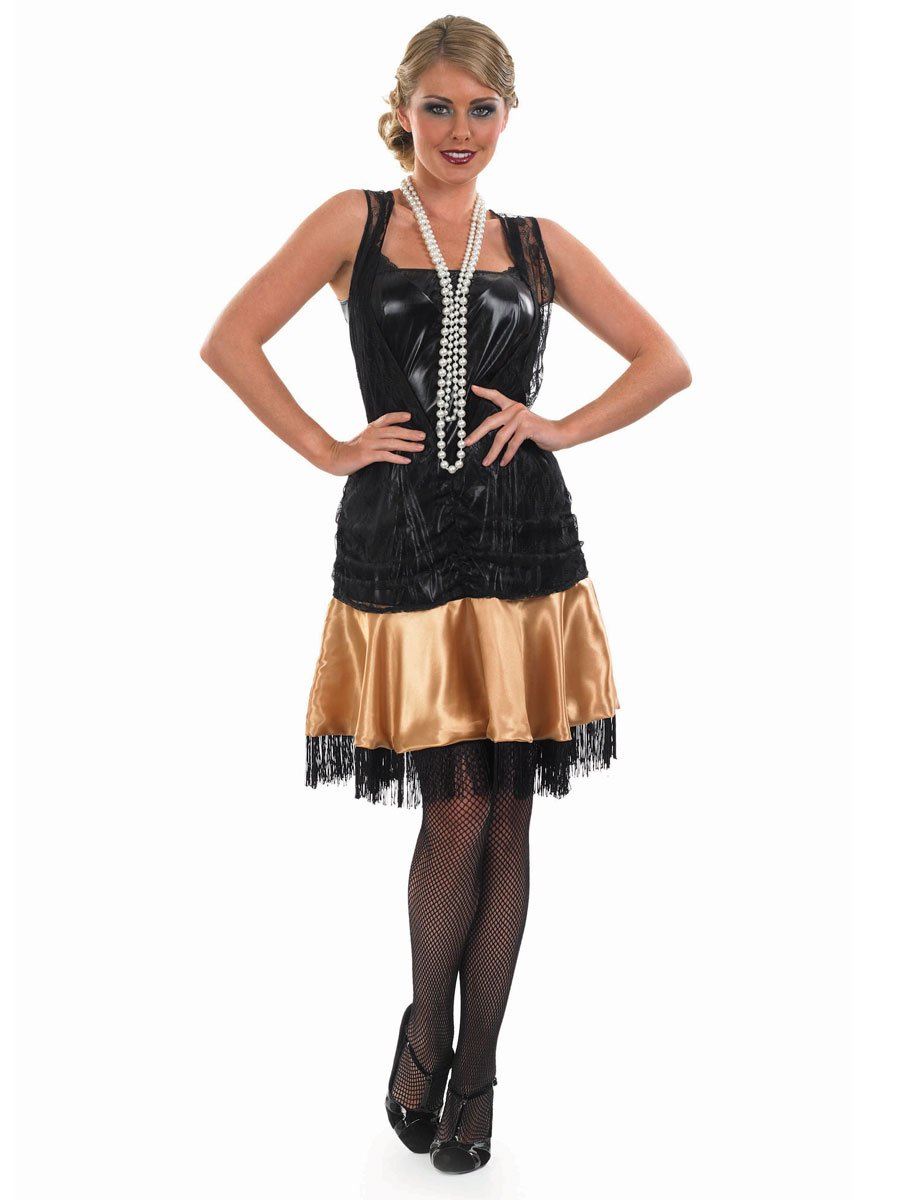 Women's Charleston Flapper Fancy Dress Costume - UK 8-10