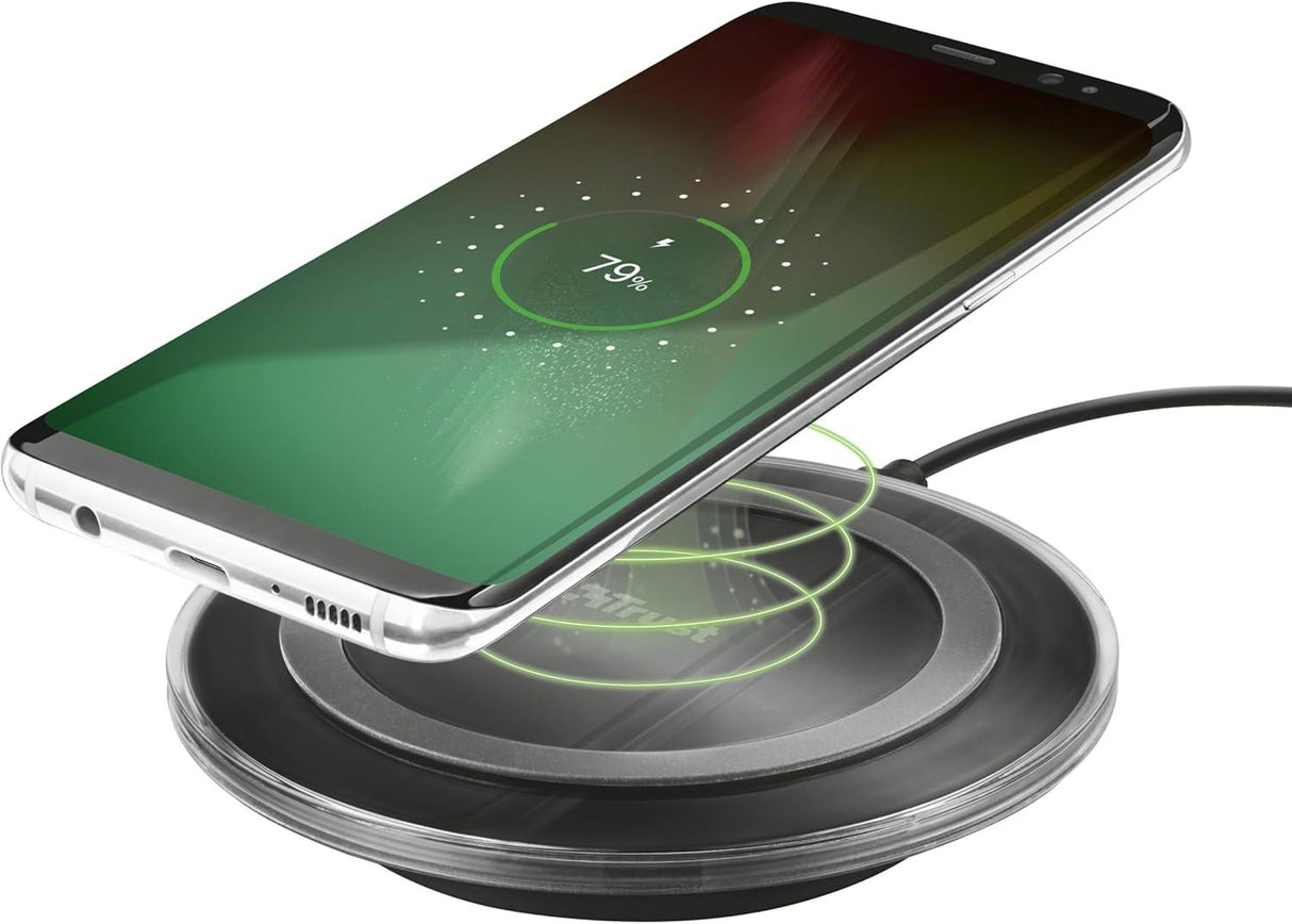 Trust  21310 Yudo Wireless Charger QI Compatible Smartphones 5W Grey