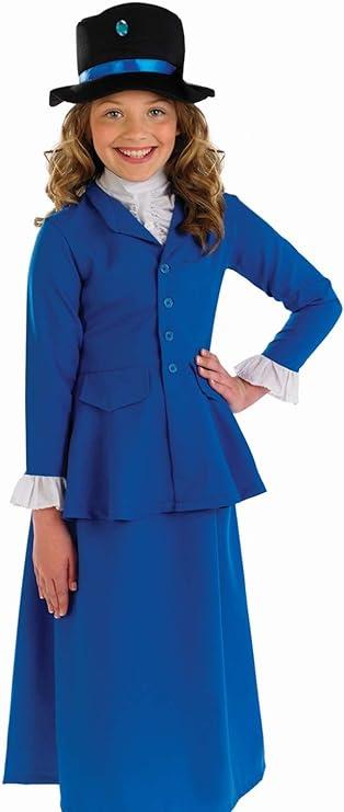 Child Mary Poppins Girl's Fancy Dress Costume - 8-10 Years