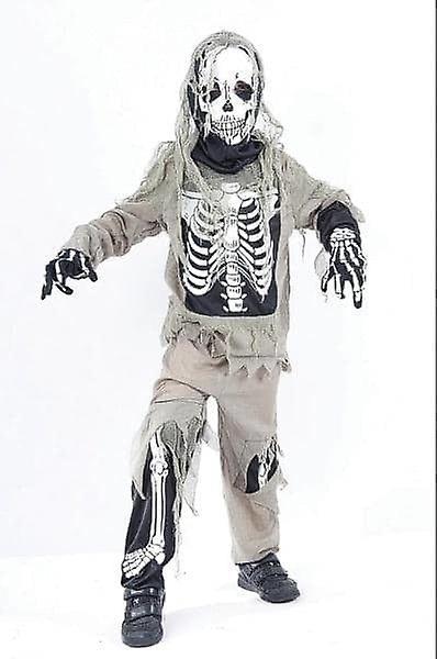 Child Skeleton Zombie Halloween Costume - L