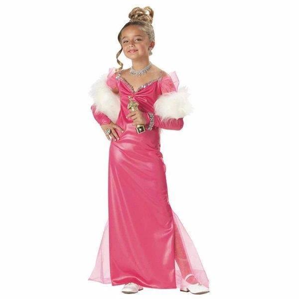 Child Hollywood Starlet Barbie Pop Star Costume - 10-12 Years