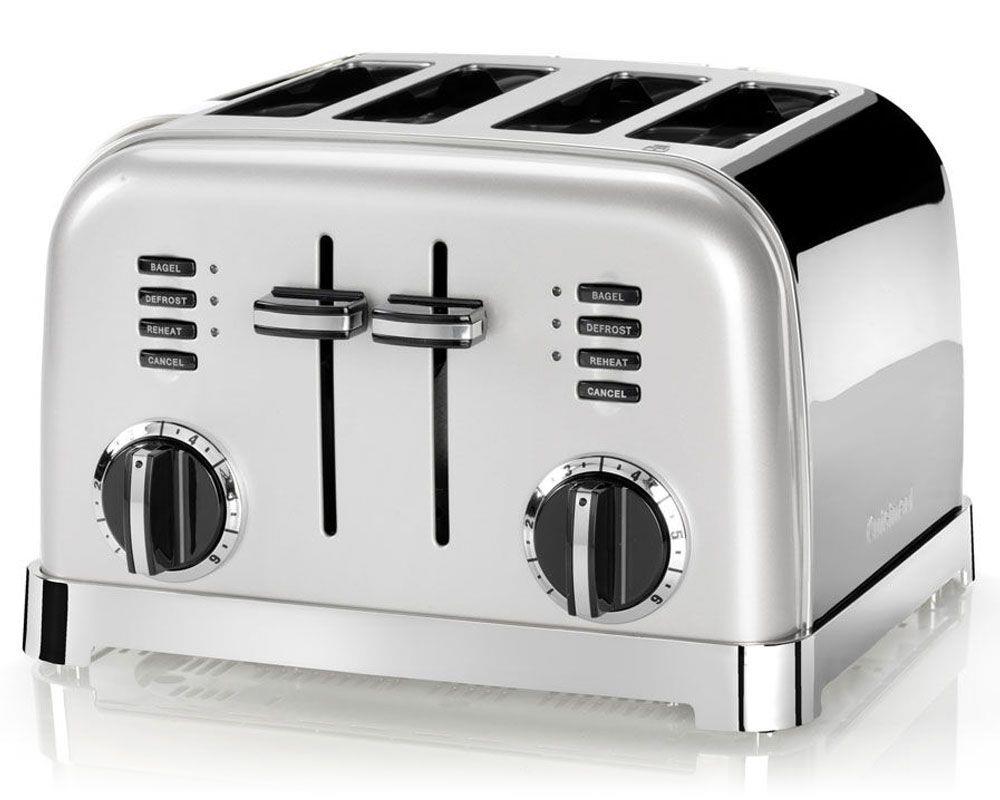 Cuisinart CPT180SU 4 Slice Toaster Stainless Steel Frosted Pearl