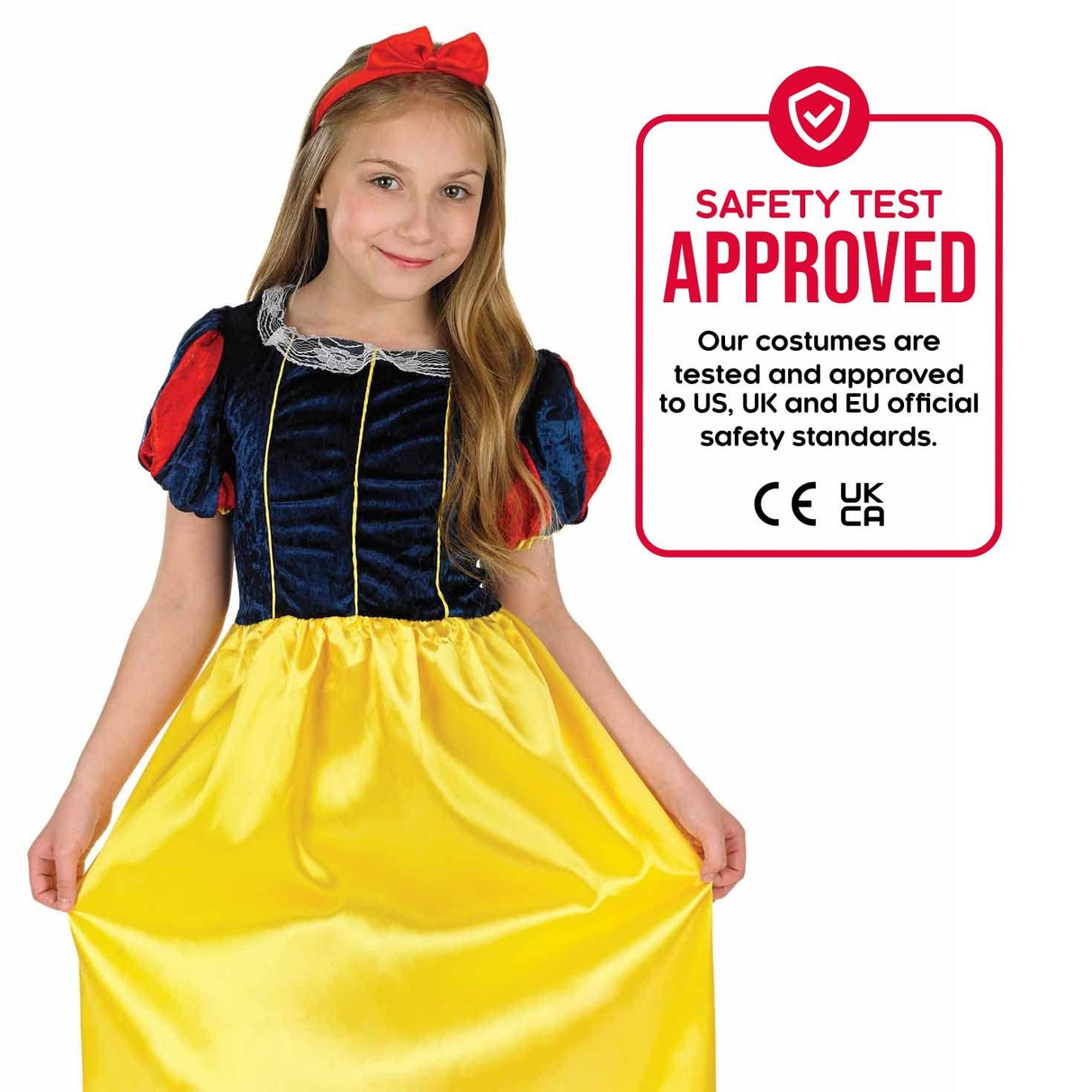 Girls Fairytale Snow White Girls Fancy Dress Costume - S