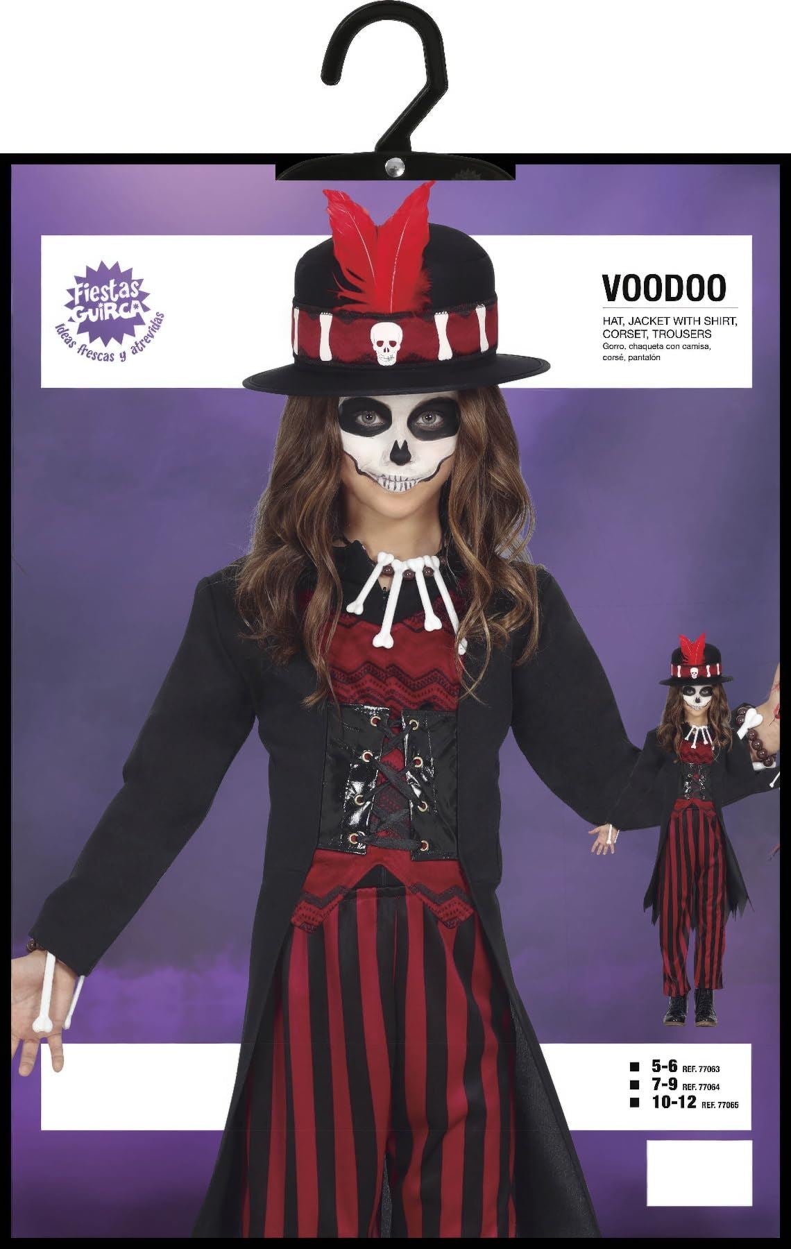 Girls Fiestas Guirca Voodoo Witch Doctor Halloween Costume - 10-12