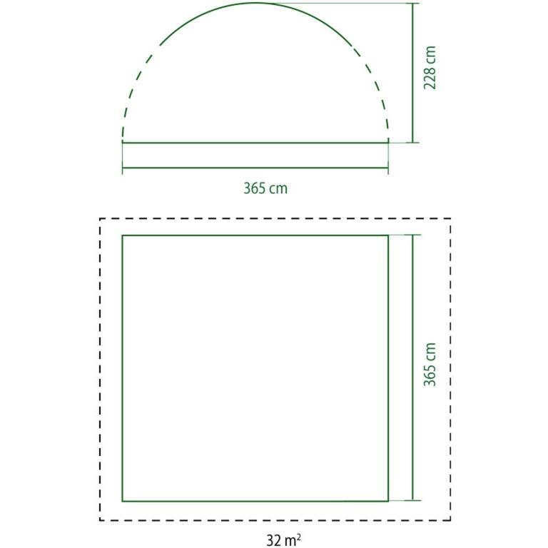 Coleman Event Dome L Shelter 3.65m with  4 Screen Walls and  2 Doors