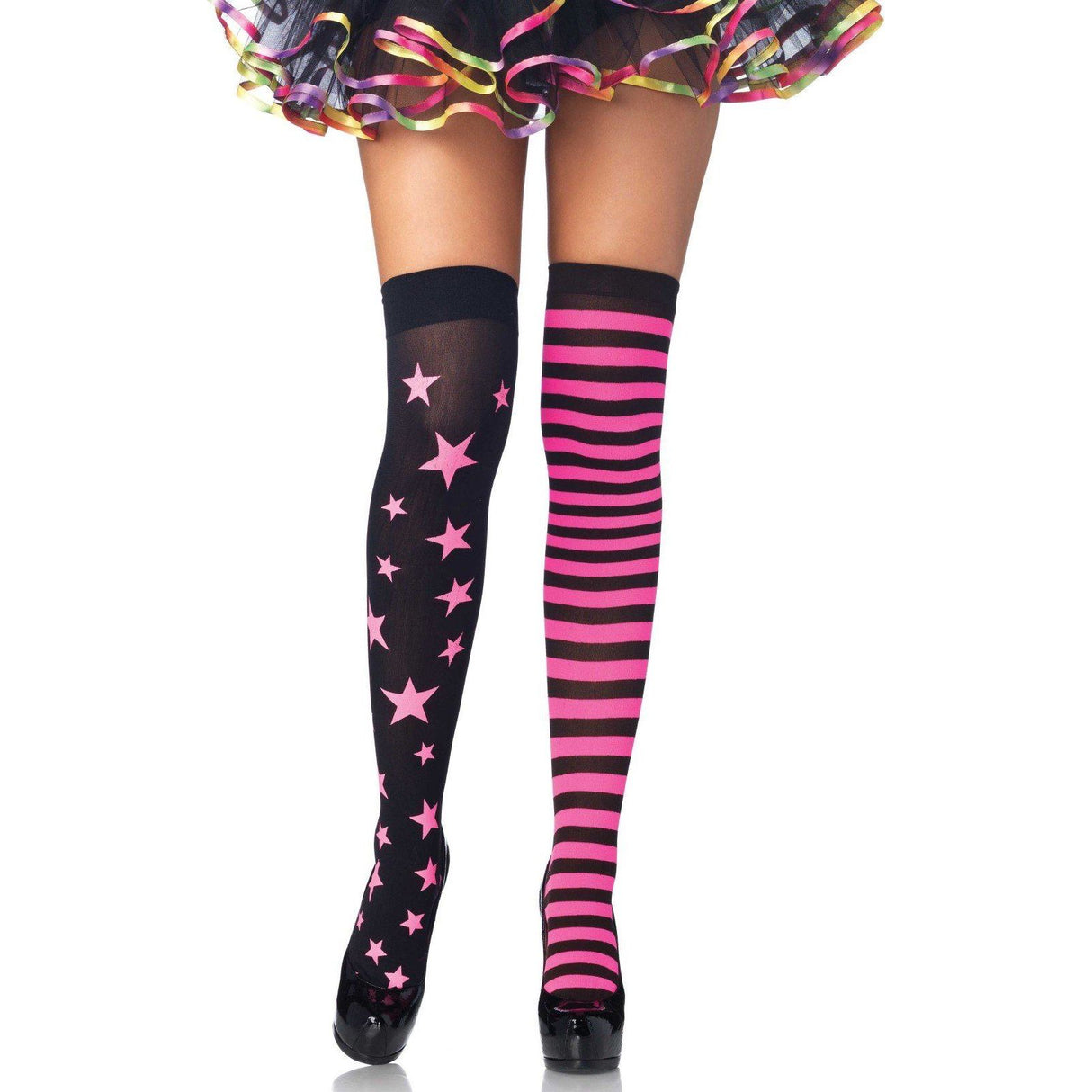 Leg Avenue Stars and Stripes Thigh High Tights