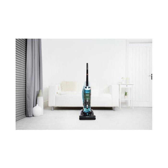 HOOVER Breeze Evo Corded TH31BO01 Upright Bagless Vacuum Cleaner Black and Turquoise