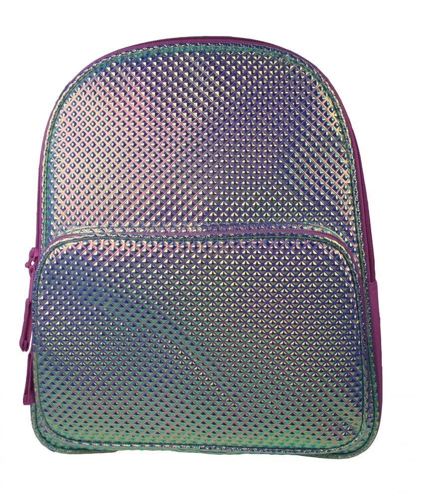 Girls Iridescent Mermaid Embossed Backpack