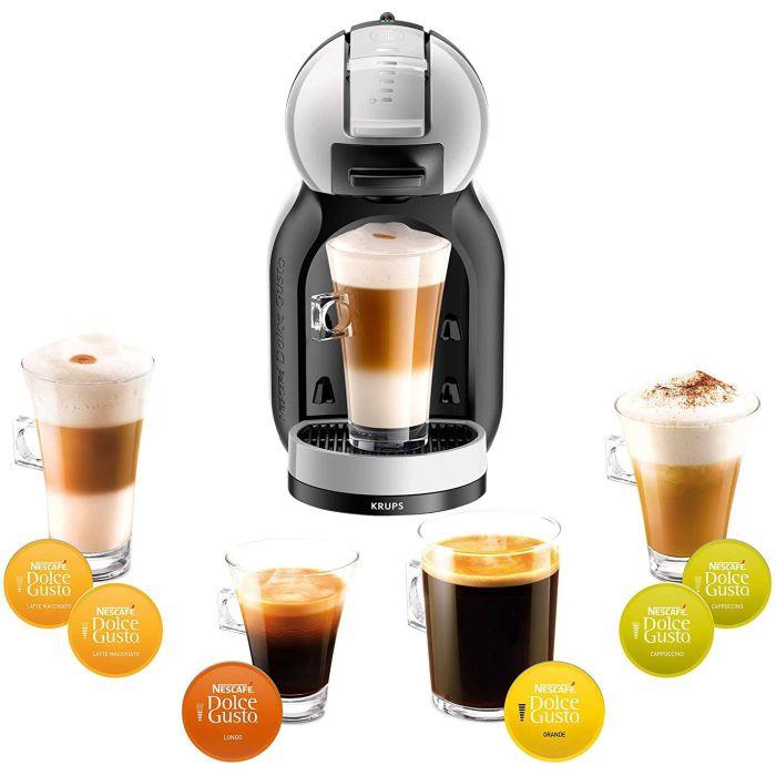 Krups Nescafe KP123B40 Dolce Gusto Pod Coffee Machine 1500w Grey and Black