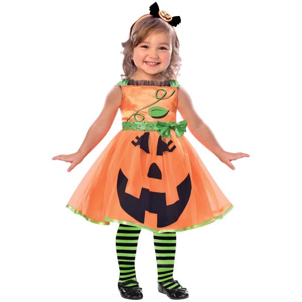 Child Cute Pumpkin Dress Costume - 2-3 Years