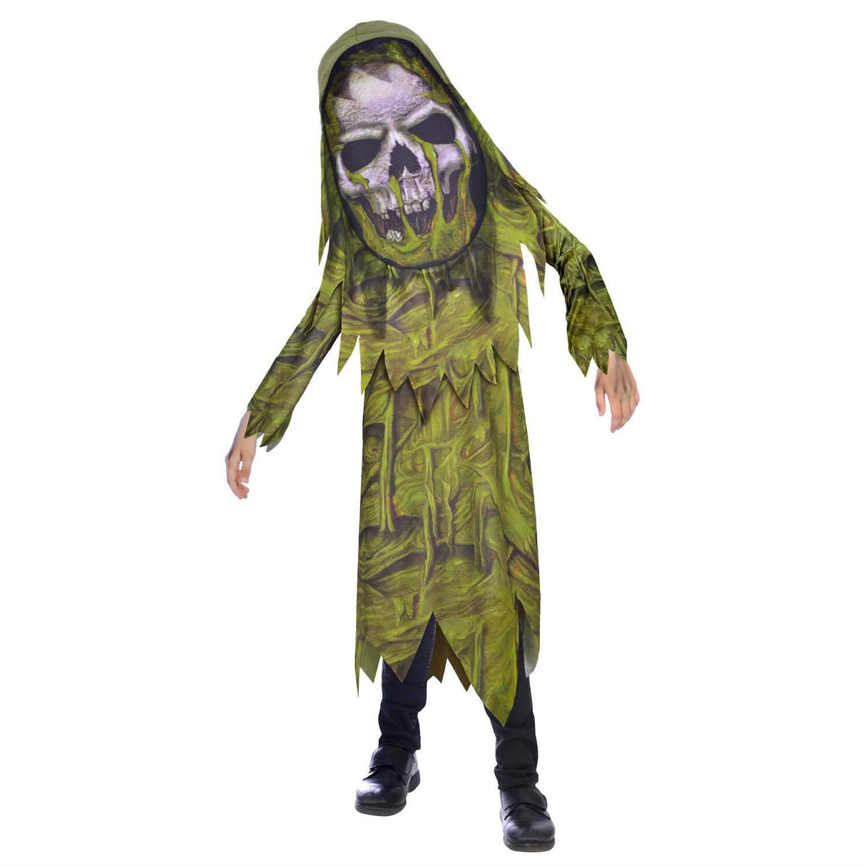 Child Swamp Zombie Big Head Halloween Costume - 8-10 Years