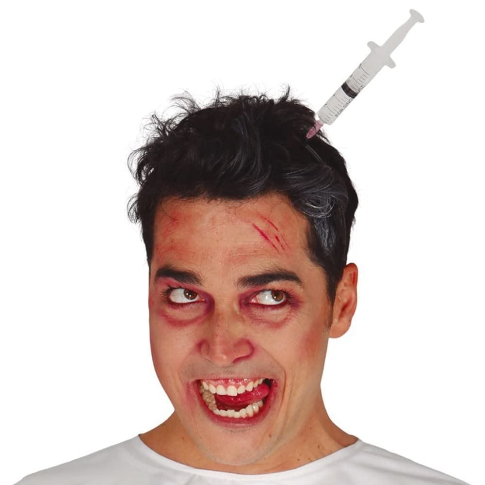 Mens Fancy Dress 19762 Syringe Through Head Headband Halloween Fancy Dress