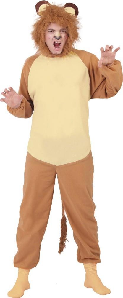 Mens Fancy Dress 80307 Adult Deluxe Lion Onesie Costume - L