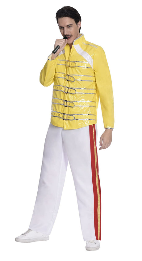 Mens Fancy Dress 9906854 Adult Freddie Mercury Rock Legend Costume - M