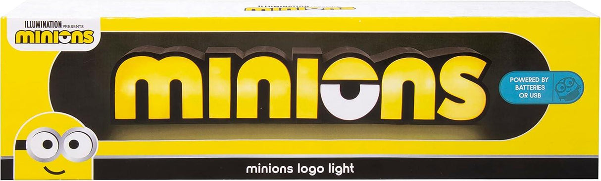 Officially Licensed Minions Logo Bedroom Light USB or Battery Powered