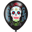 Fancy Dress 9901175 Amscan 11 Inch Latex Day of the Dead Balloon