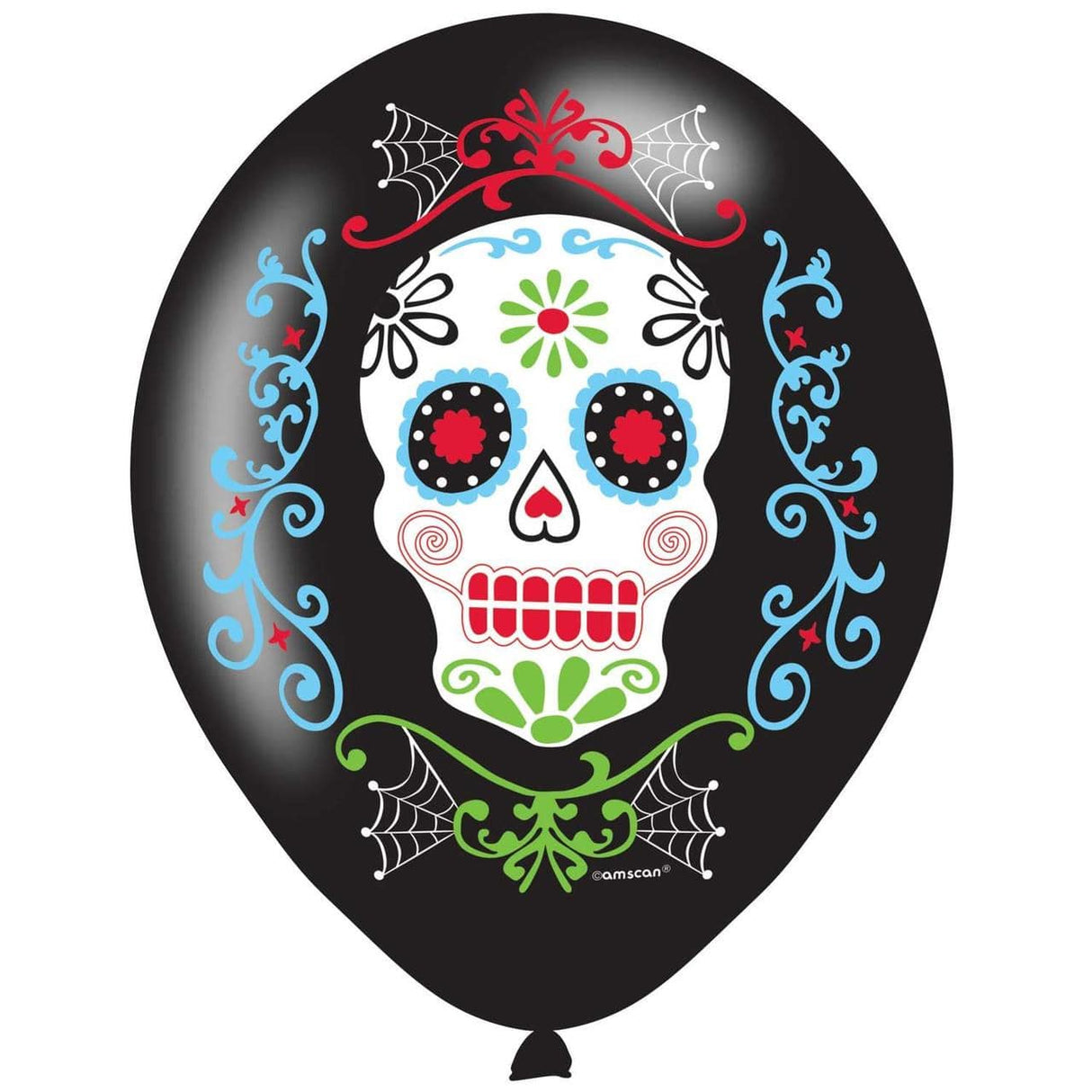 Fancy Dress 9901175 Amscan 11 Inch Latex Day of the Dead Balloon