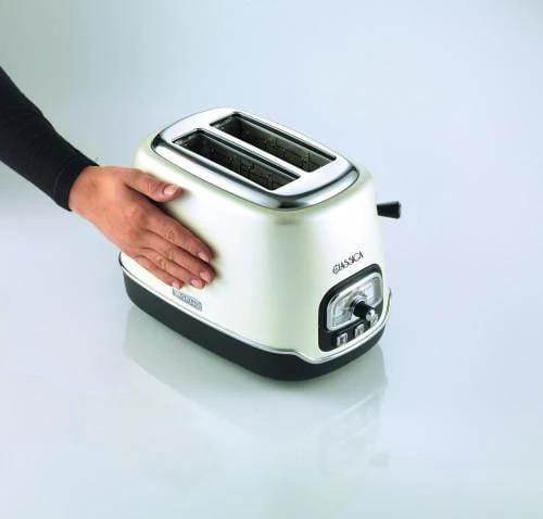 Ariete 158 Ariete Classic Toaster - 2 Slices 3 Functions 6 Browning Levels Pearl