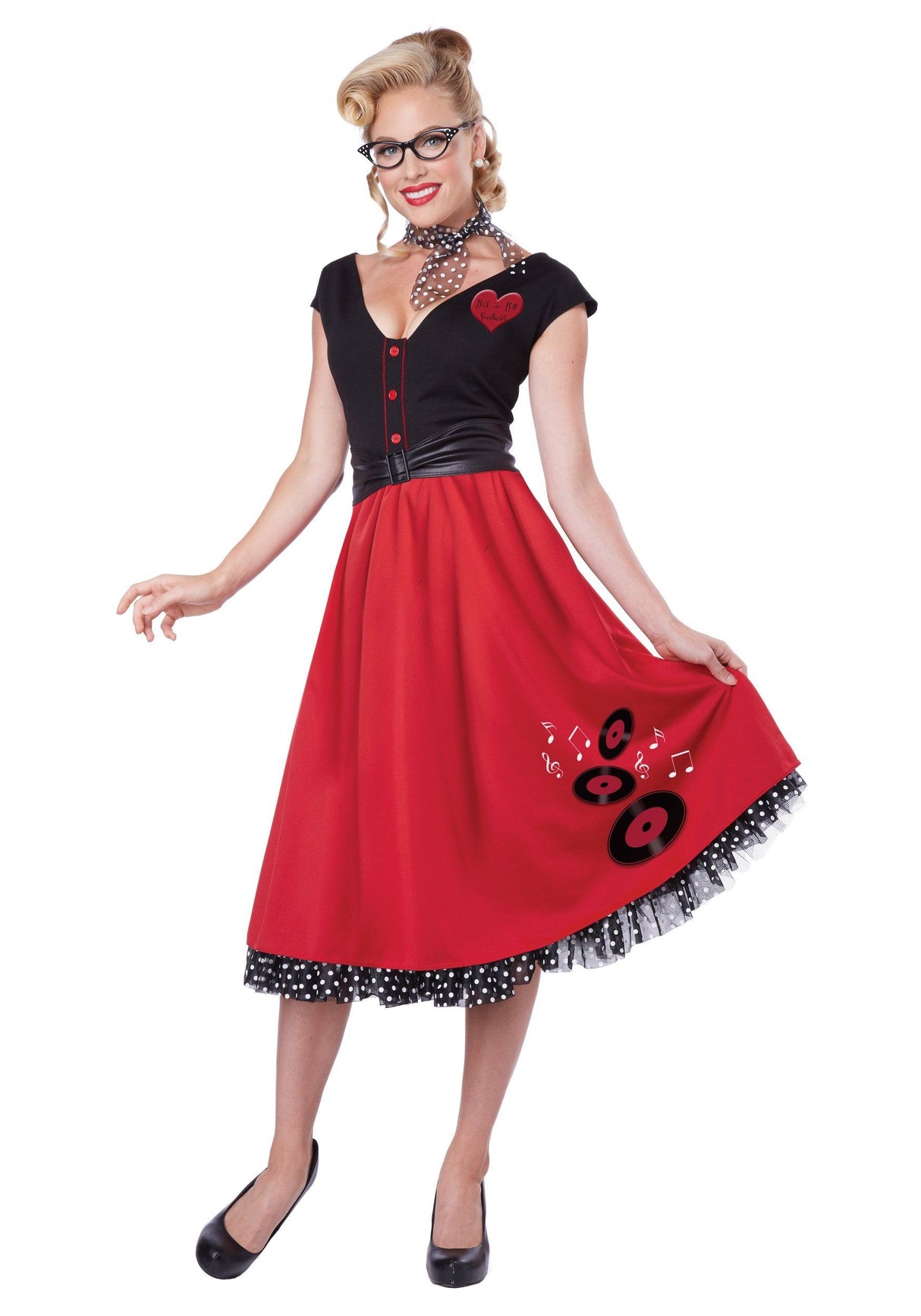 Women's Rock n Roll Sweetheart Costume - M