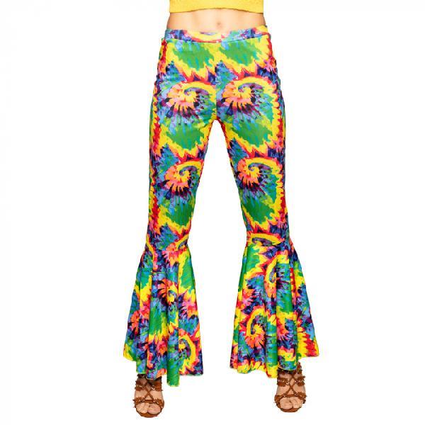 Women's Psychedelic Tie dye Hippie Pants - M