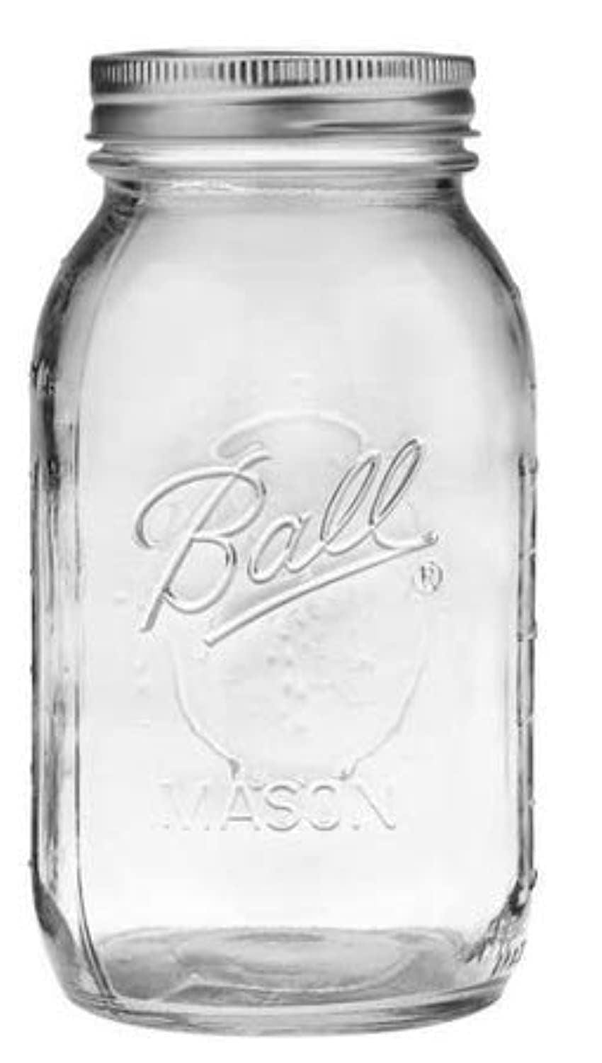 Ball 1440006200 Ball Regular Mouth Mason Jar 946ml 4-Pack