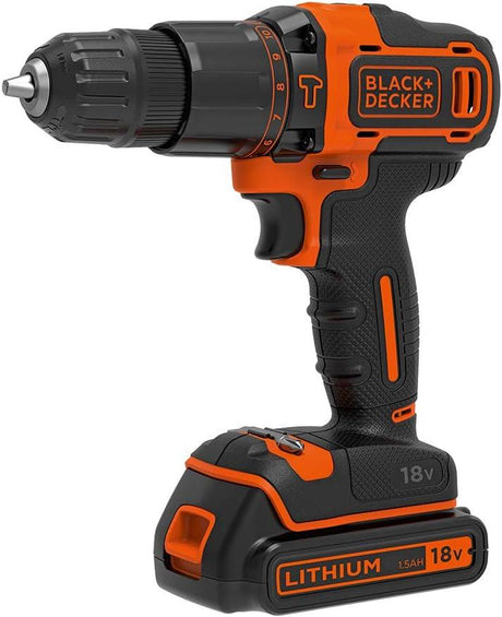 Black & Decker BCK25S2S-GB 18V Cordless Combi Drill and Impact Driver