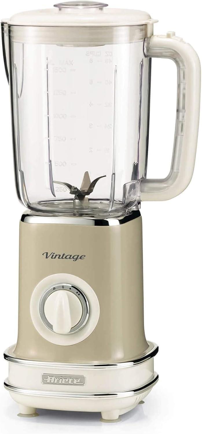 Ariete 568BEIGE Ariete Vintage Blender 500W 1.5L 2 Speed with Pulse Function - Beige