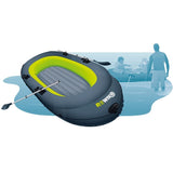 CLICKK Home Store BST-000245 Rewind Inflatable Boat - 3 Person Family Boat