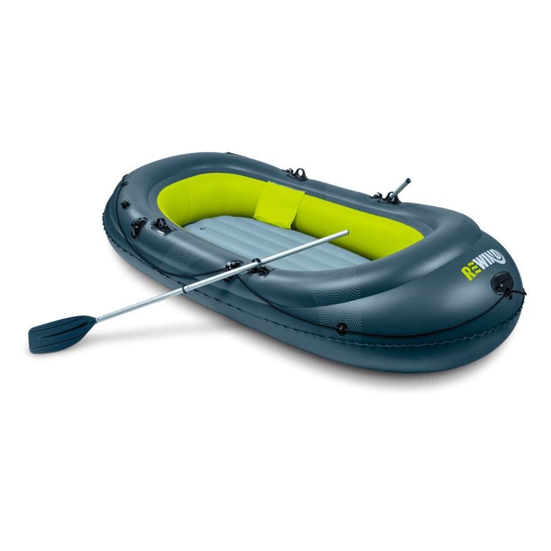 CLICKK Home Store BST-000245 Rewind Inflatable Boat - 3 Person Family Boat