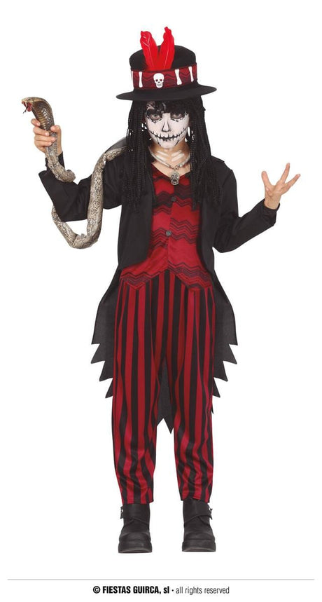 Boys Fancy Dress 77117 Boys Fiestas Guirca Voodoo Boy Halloween Costume - 10-12