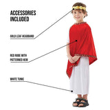 Boys Fancy Dress 4455-200S Boys Roman Caesar Ancient Greek Toga Costume - S