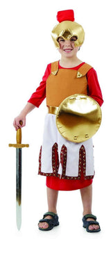 Boys Fancy Dress 4454-400L Boys Roman Soldier Ancient Warrior Gladiator Costume - L