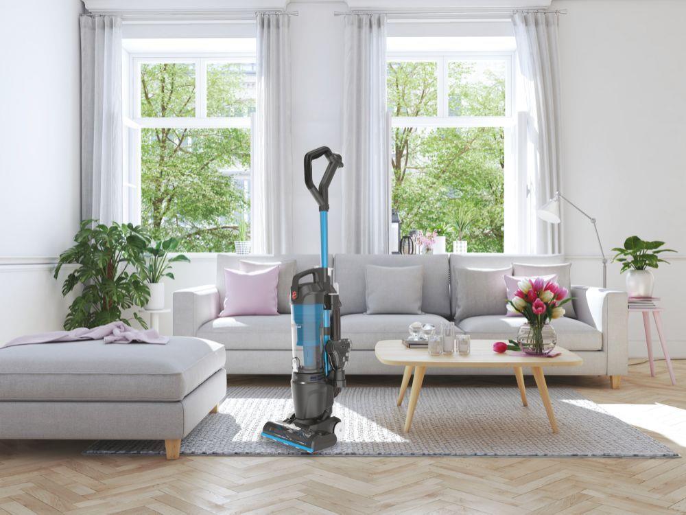 HOOVER Upright 300 Pets HU300UPT Bagless Vacuum Cleaner Blue and Grey