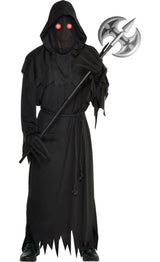 Men's Spooky Reaper Horror Halloween Fancy Dress - XL/XXL