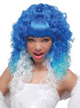 Womens Fancy Dress 70686 Cardi B Rap Diva Blue Princess Costume Wig