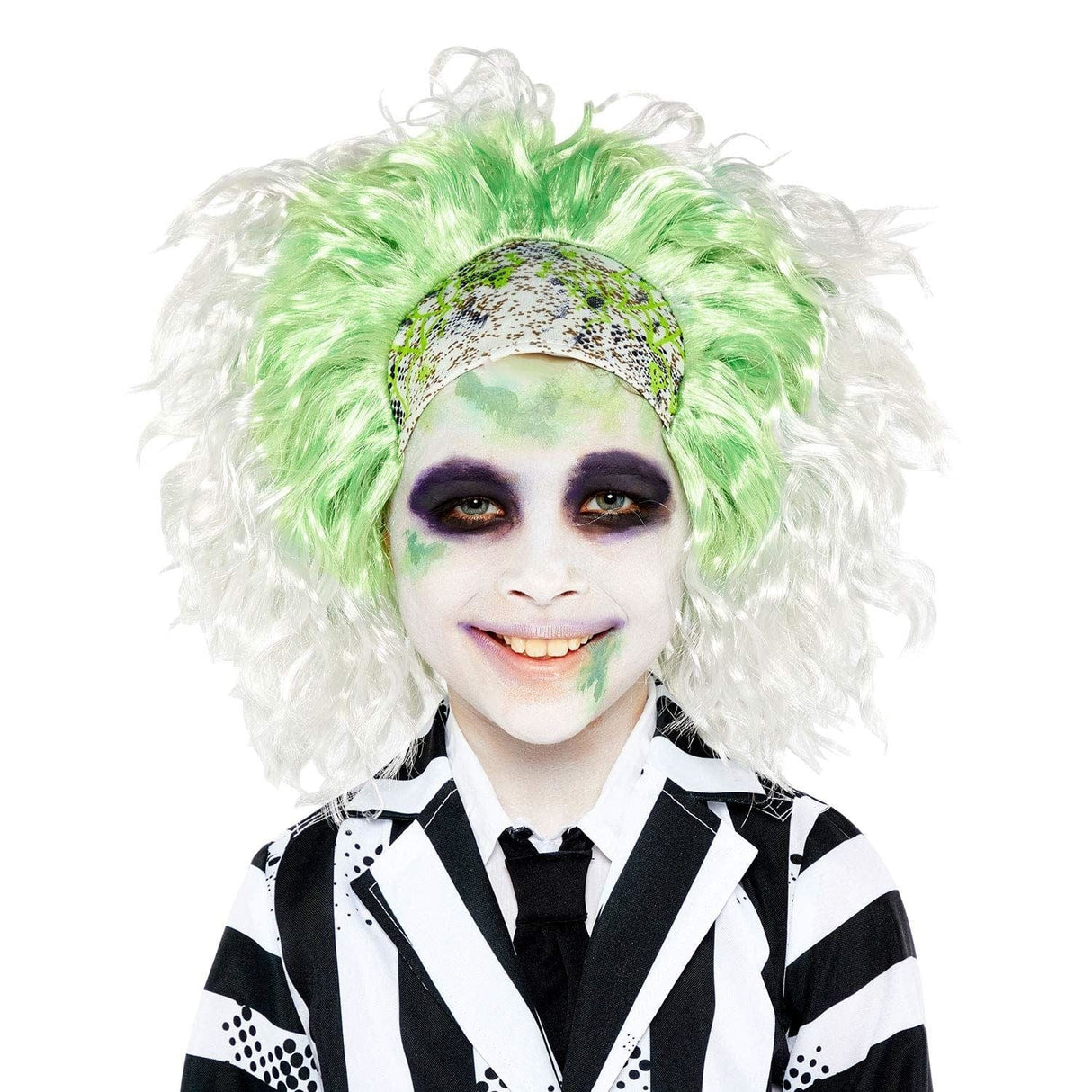 Kids Fancy Dress 9907640 Child Amscan Beetlejuice Wacky Wig