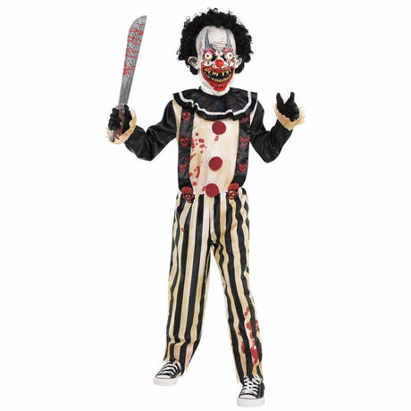 Kids Fancy Dress 9902442 Child Boys Amscan Slasher Clown Halloween Costume - 8-10 Years