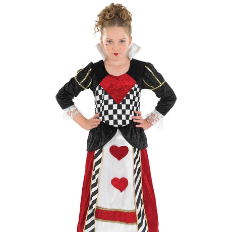 Kids Fancy Dress 2971-200S Child Girls Queen of Hearts Book Week Costume - S