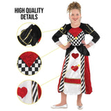 Kids Fancy Dress 2971-200S Child Girls Queen of Hearts Book Week Costume - S